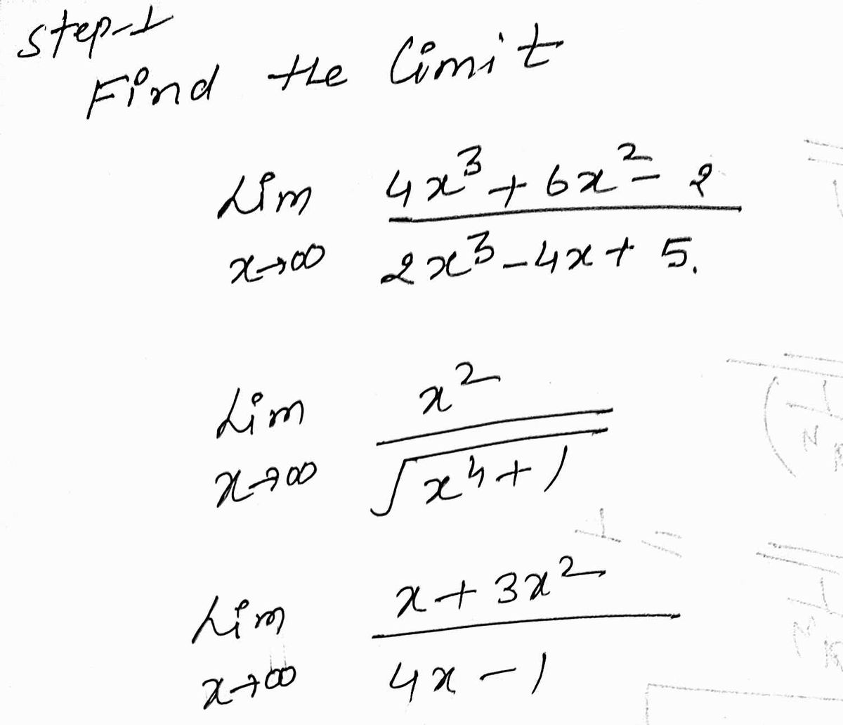 Calculus homework question answer, step 1, image 1